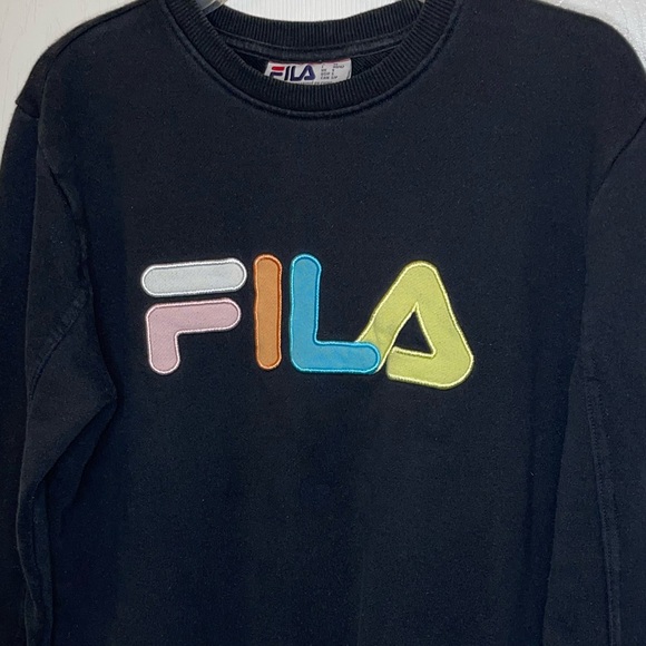 Vintage Colorful FILA Crew Neck Sweater Size Small B - Picture 3 of 7
